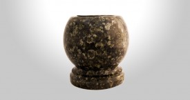 Baltic Green Granite Bowl Vase