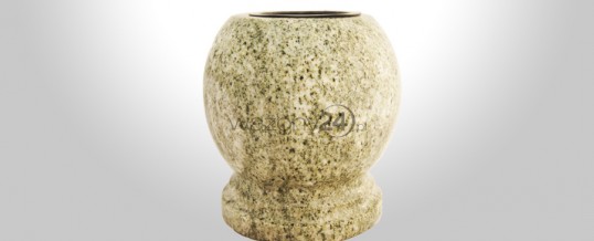 Verde Marina Granite Bowl Vase