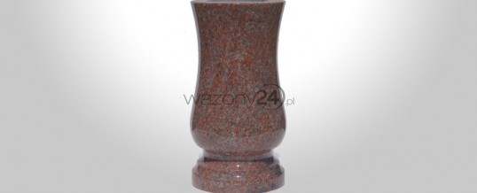 African Red Granite Vase