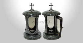 Olive Green Granite Tombstone Lantern